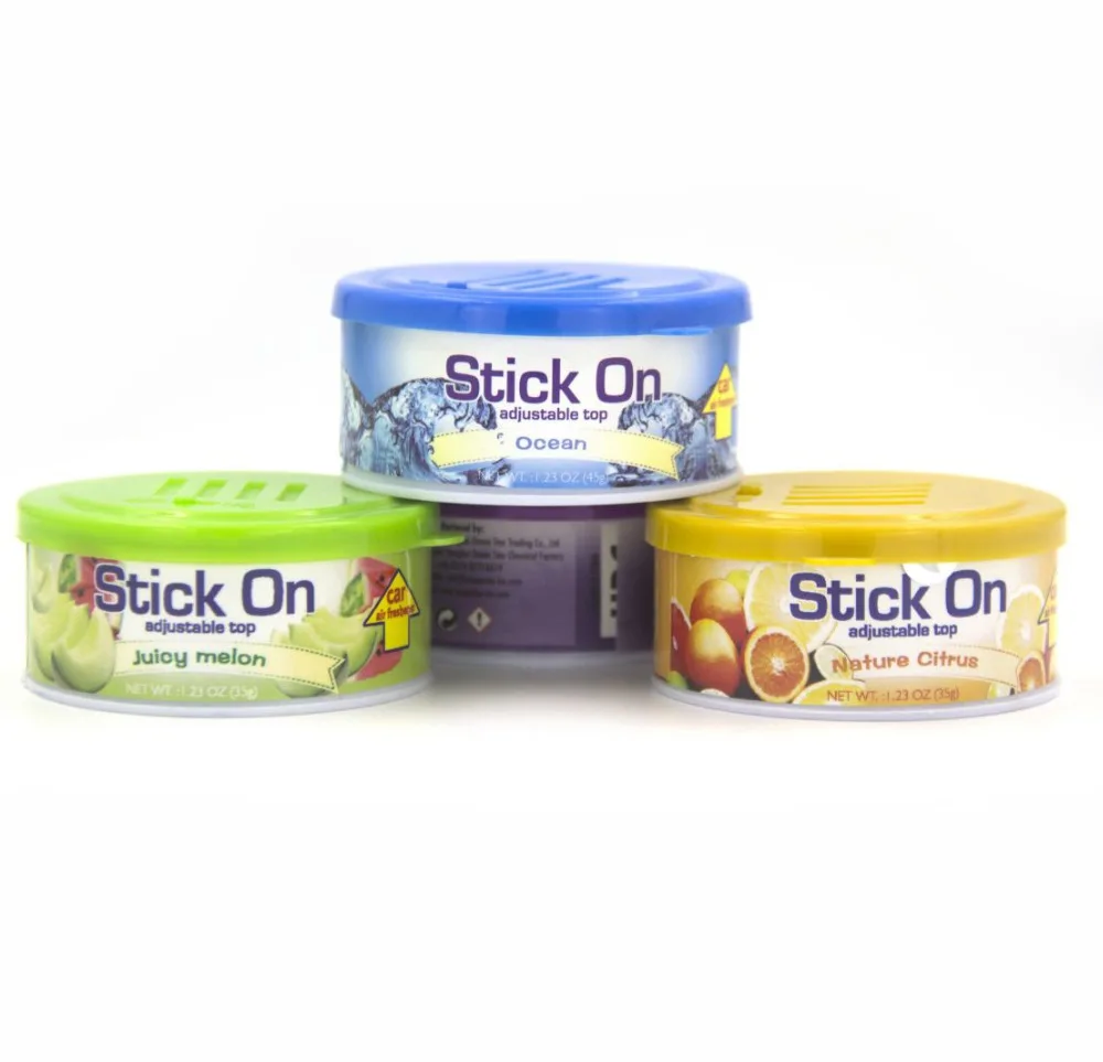 1.23oz/35g Portable Plastic Can Air Freshener with Hawaiian Scent/Gel Car Air Freshener