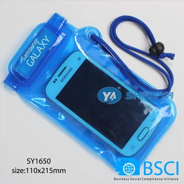 customized promotional transparent pvc waterproof phone bag clear pvc mobile phone waterproof pouch