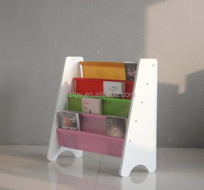 Lovely wooden children book shelf divider