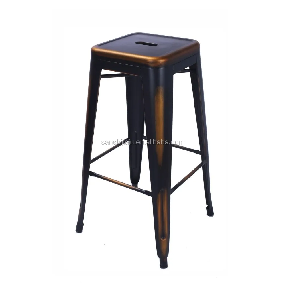 
Cheap red vintage industrial bar stool singer use metal high chair 
