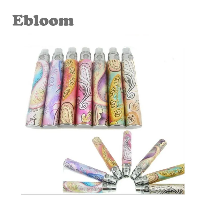 
newest colorful printing pattern battery electronic cigarette EGO Q,E cig ego q with pattern battery,cheap electronic cigarette 