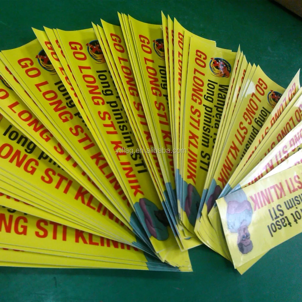 high quality removable colorful printing vinyl pvc custom sticker