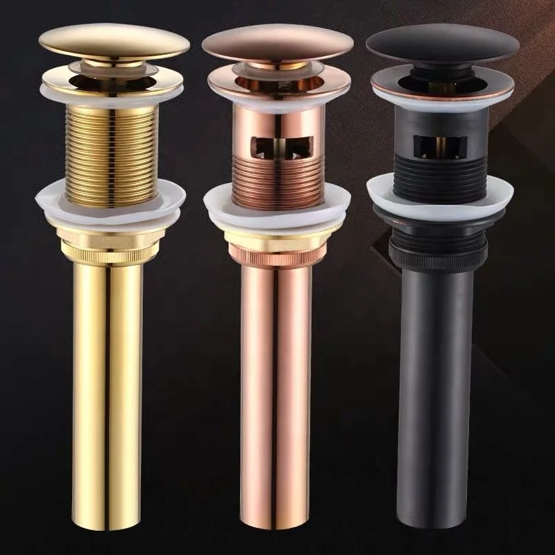 High quality Brass big cap sink pop up waste basin drain