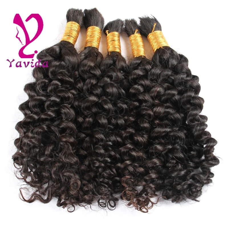 300g 8A WholeSale Afro Kinky Curly Human Hair 100% Human Hair kinky curly braiding hair