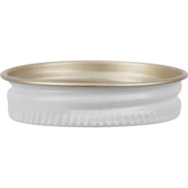 Герметичные 38-400 черные винтовые оловянные крышки для 1 унции косметических банок