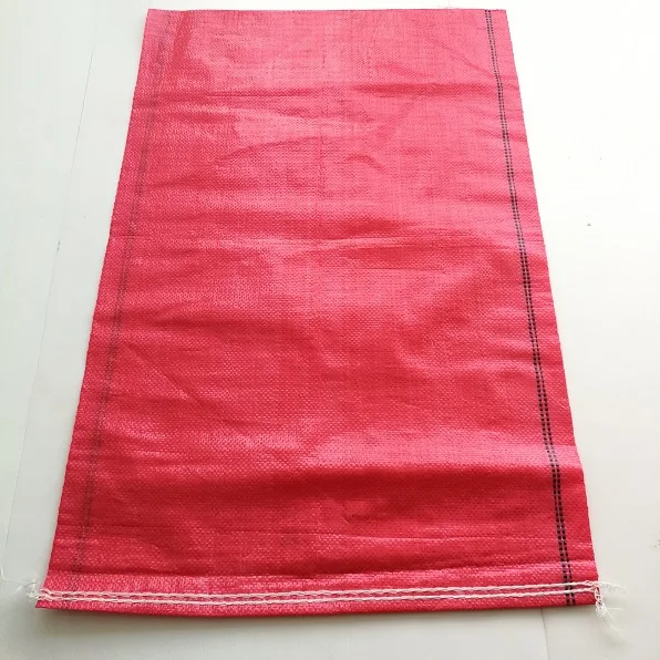 Chile market  25kg 45*75cm red 50kg polypropylene red pp woven potato sack bag sacos de polipropileno de 50 kg rojos