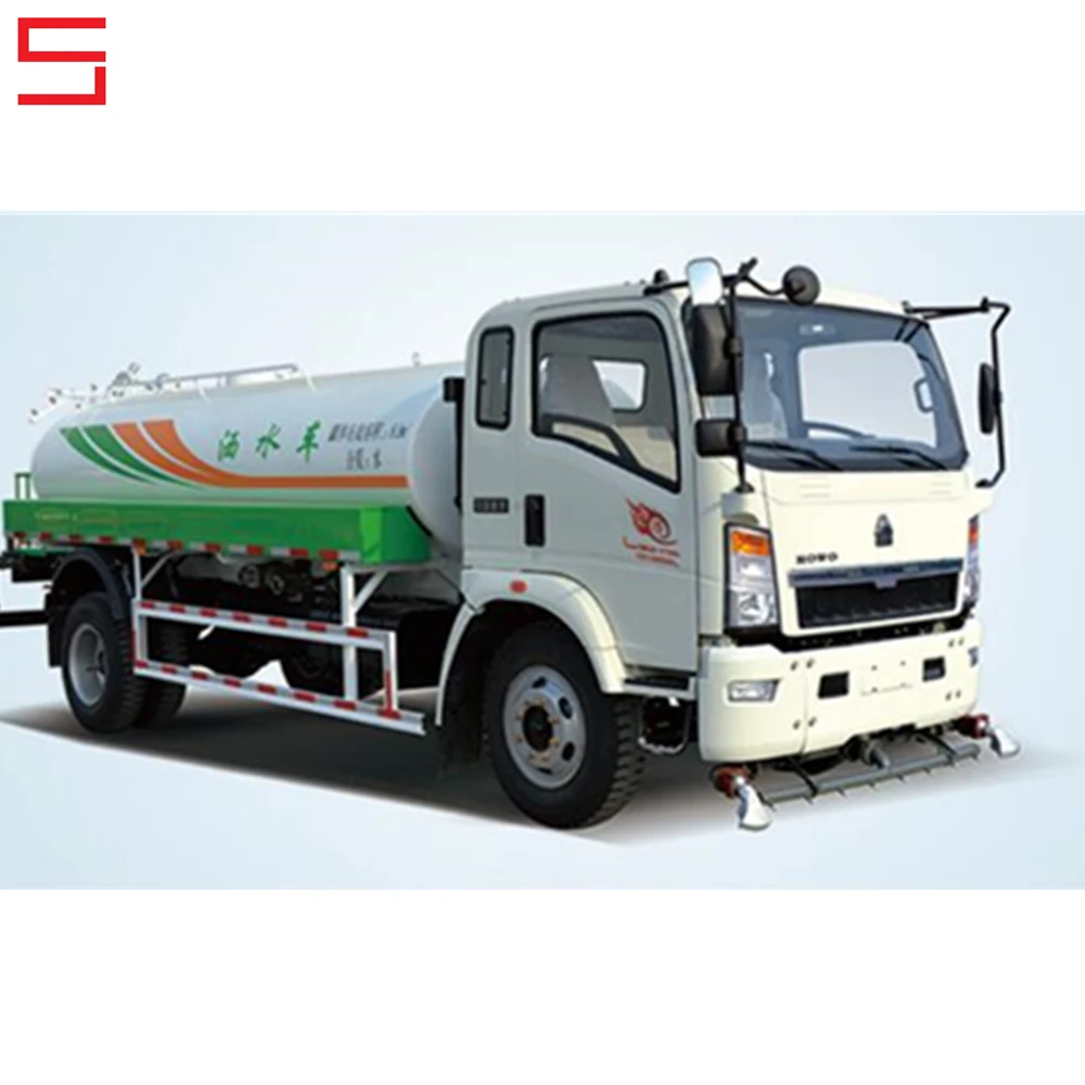 Sinotruk Howo Light Duty 4X2 8cbm Water Tank Truck