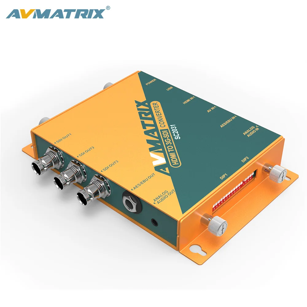 AVMATRIX Scale HDMI to SDI Converter with audio/AES/EBU embedded