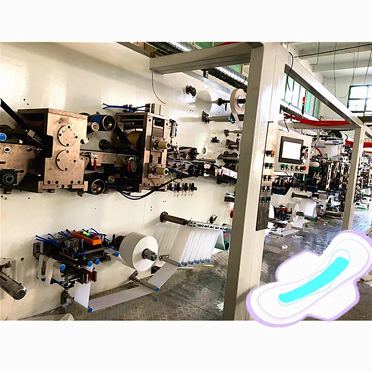 
 Б/у машина для производства прокладок для гигиенических салфеток  