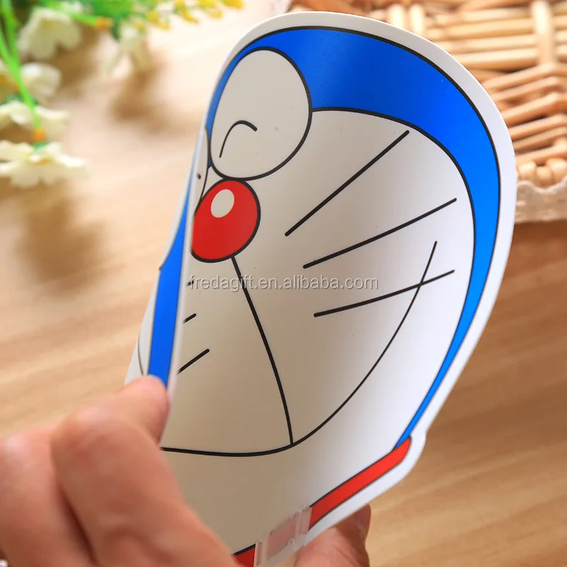 
OEM logo printing pp fan cartoon advertising Cheap PP/PVC plastic hand fan 