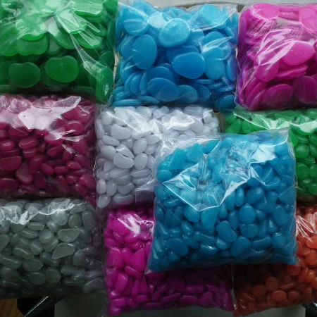 Garden walkway Photoluminescent glowstone in night glow in the dark pebble stone