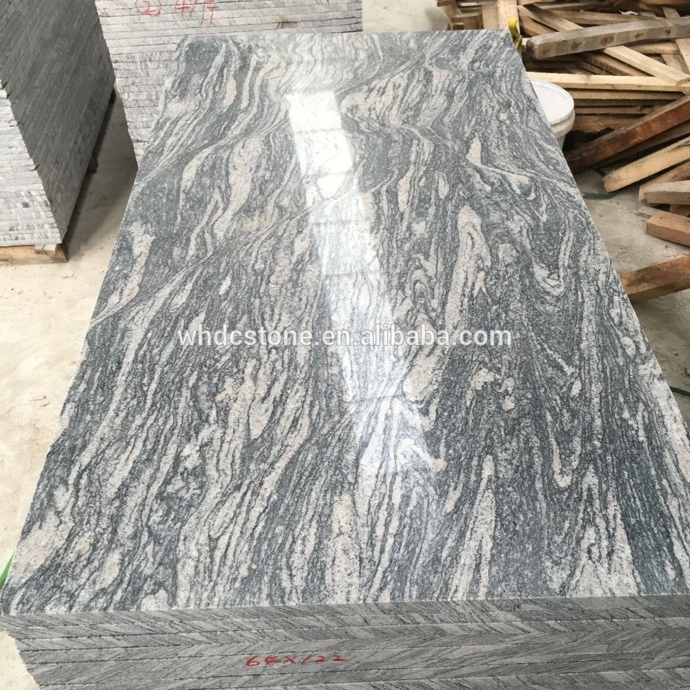 China Juparana Natural Granite Stone Tiles With Polished Surface
