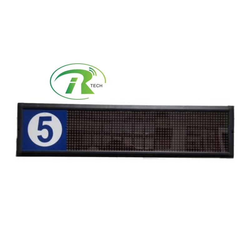 IRTECH wholesale wired or wireless LED queue system counter display, ticket number display, led display qms