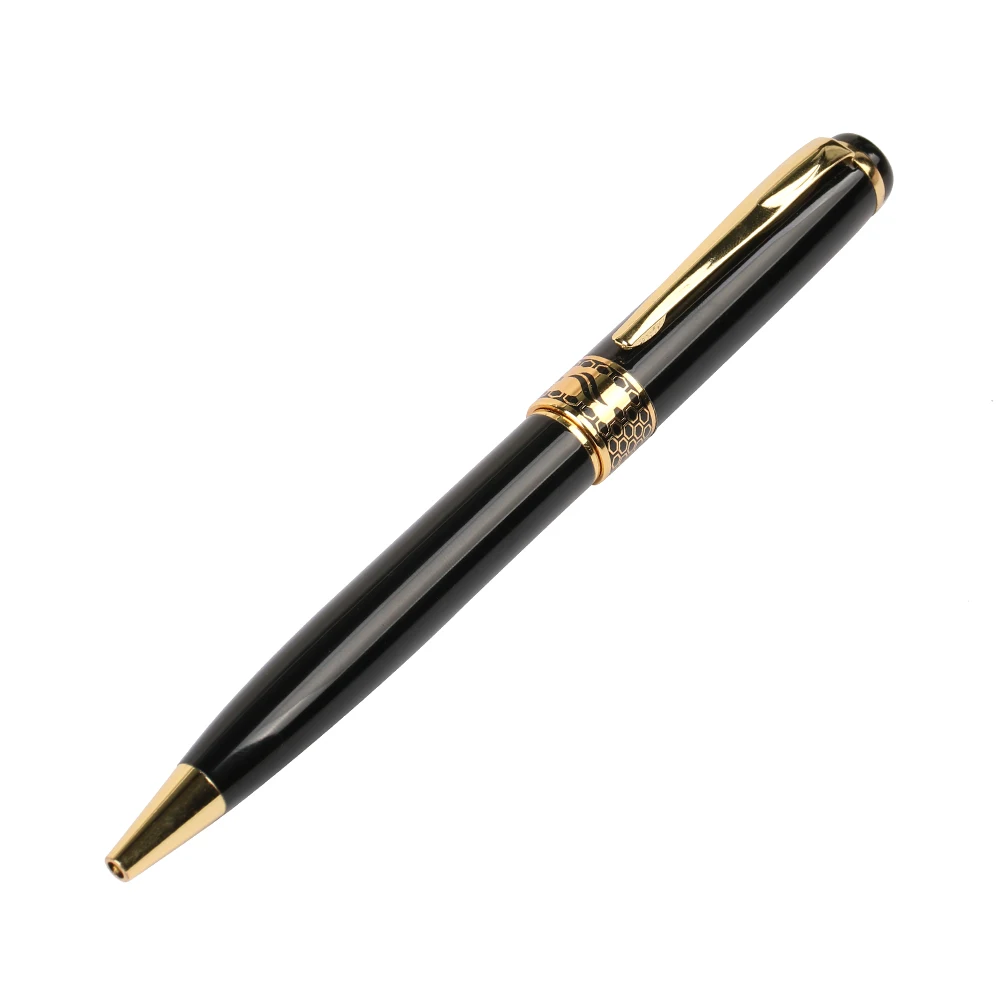 Durable Personalized Company Gift Metal Ballpen High Quality Advertising Twist Ballpoint Pen With Golden Clip