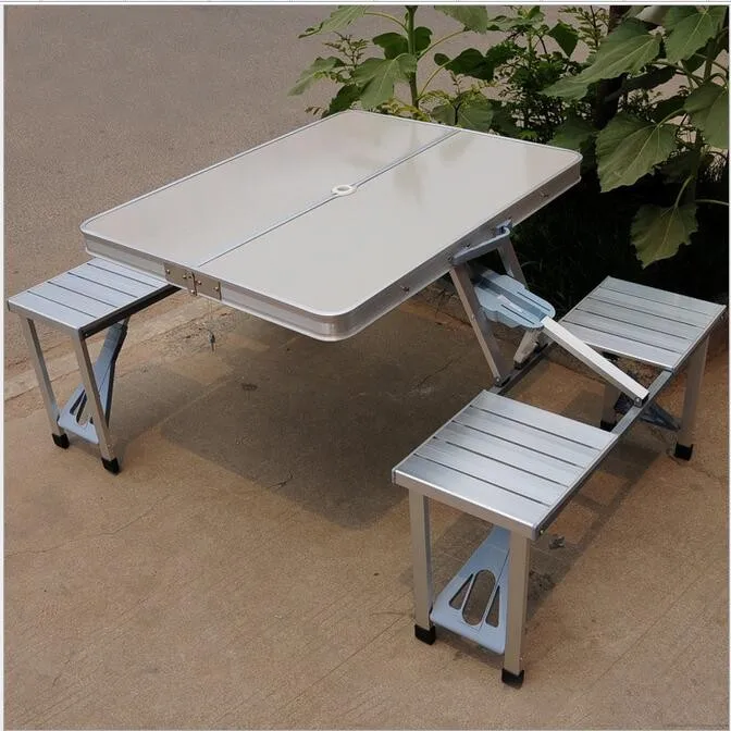Outdoor table portable laptop table/foldable table with 4 Chairs