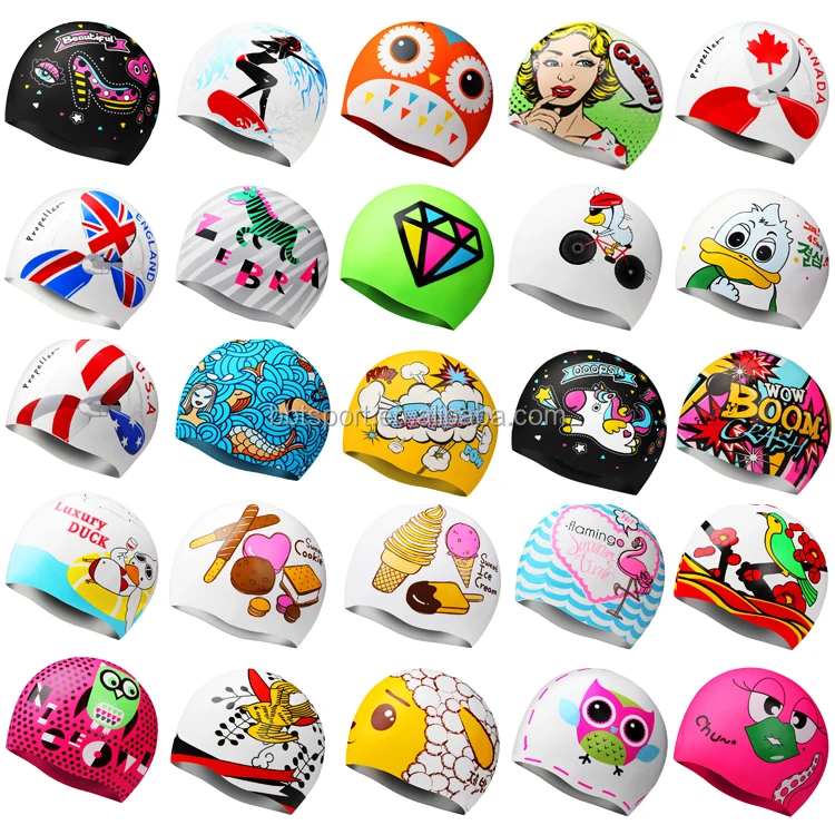 Promotional quality guaranteed long hair silicone swimming caps