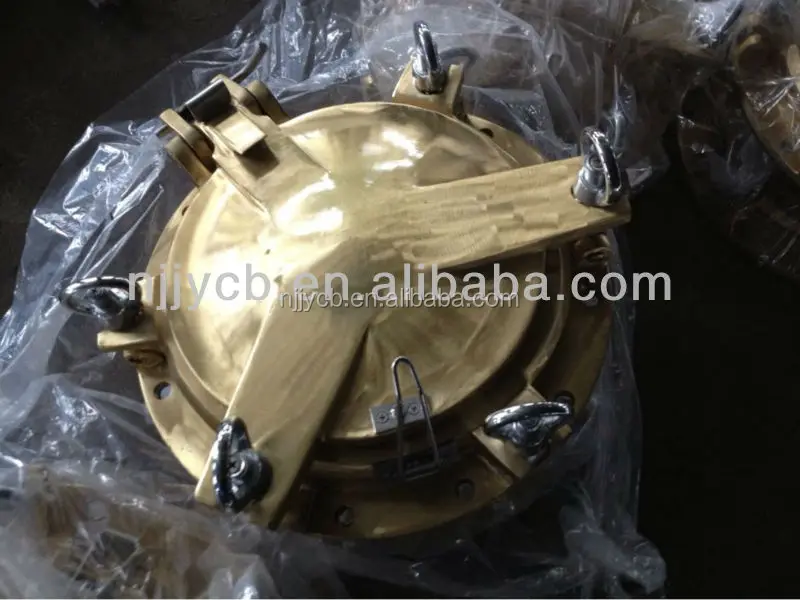 Brass side scuttle for boat