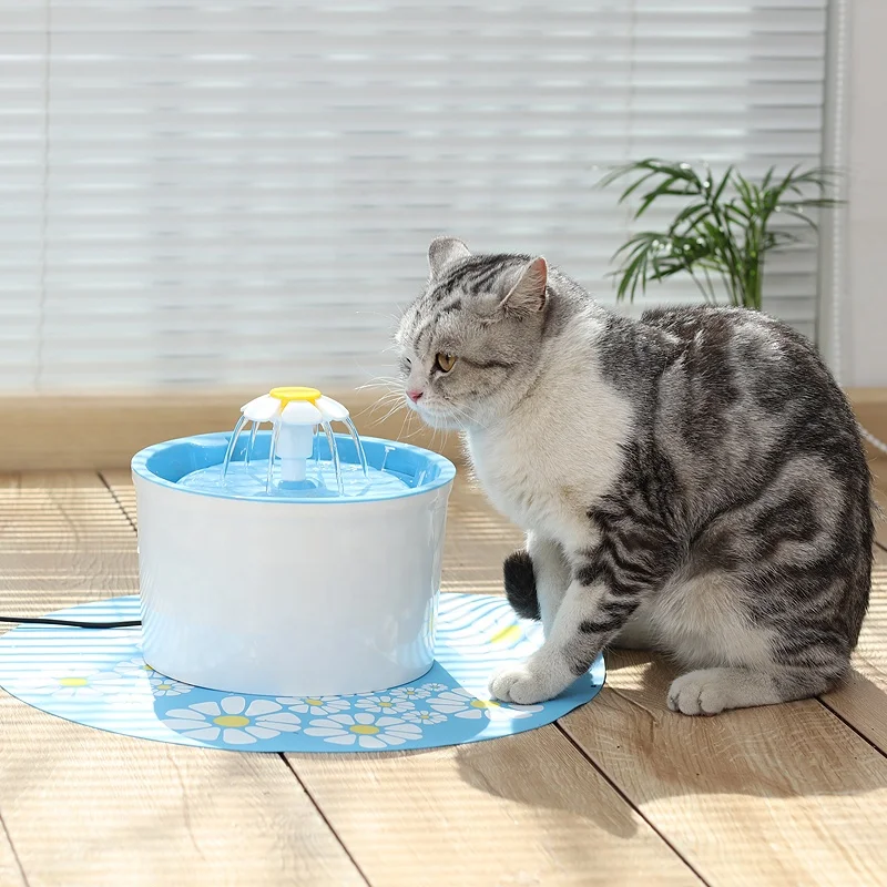 
Super Quiet Automatic Pet Water Fountain Flower Cat Water Fountain Quiet Cat Drinking Fountain 