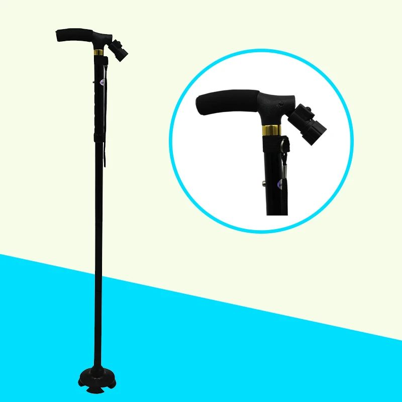 Aluminum Alloy  Led Light For Walking Cane Old Man Walking Stick With Non Slip Handle (60829341239)