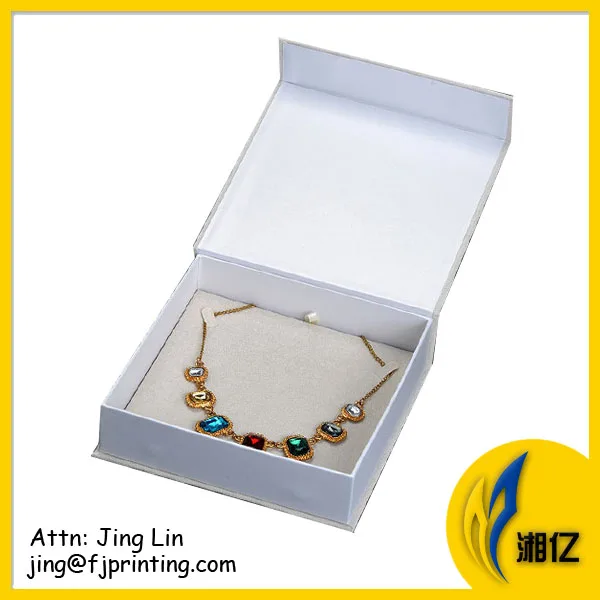 MOQ 500 custom logo printing magnet close high end coated ring bracelet necklas jewelry packaging paper box