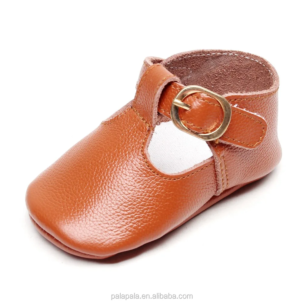 
wholesale genuine leather soft sole T-bar ballet toddler girl mary jane baby shoes 