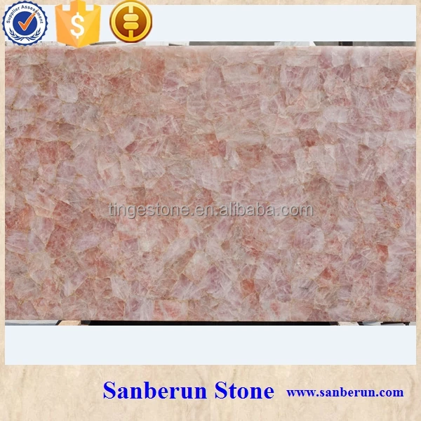 Natural Pink Crystal Marble for Bathtub