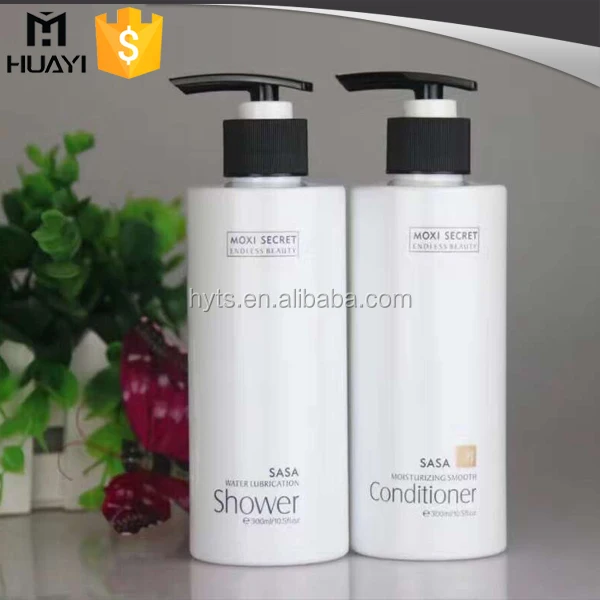 300ml 400ml 500ml custom plastic shampoo bottle with lotion pump