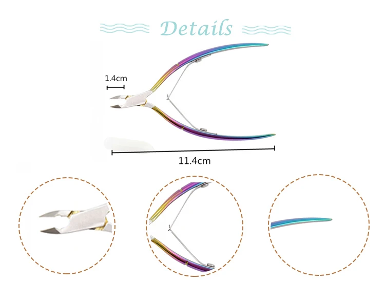 Wholesale Beauty Tools Custom Professional Manicure Cuticle Nipper Nail Nipper Stainless Steel Portable Nail Nipper