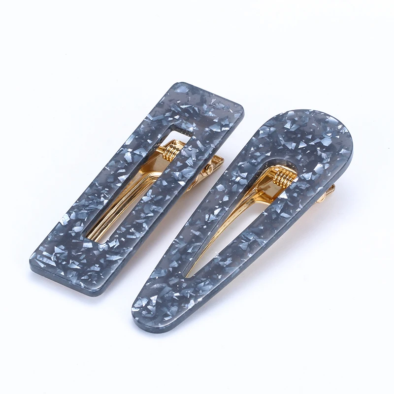 Fashion Korean Acetic Acid Geometric Hair pin Beauty Barrettes Hair Clip for Women Girls  Hair Accessories
