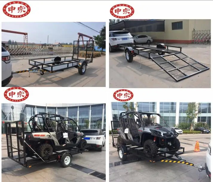 small atv car transporter utility dump trailer
