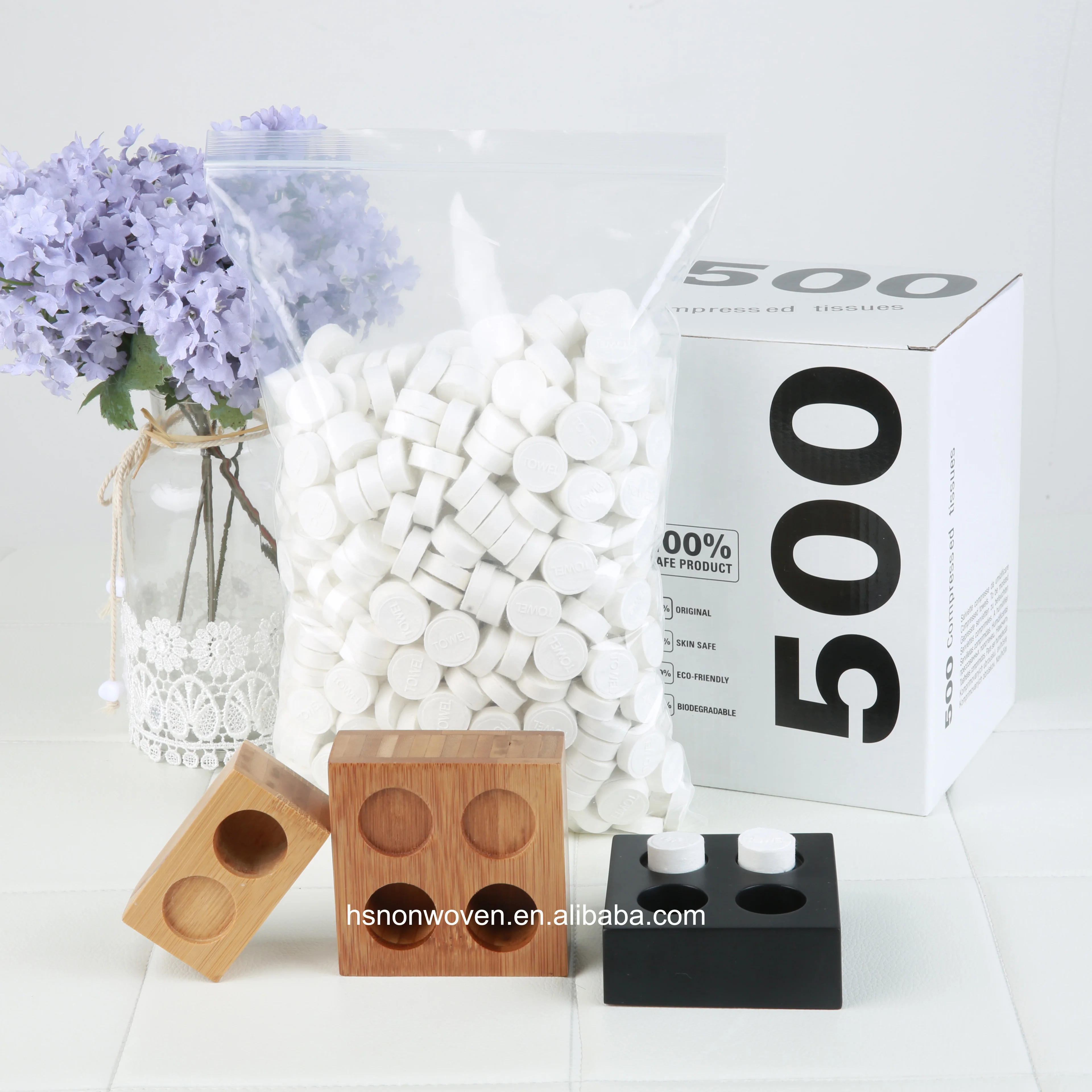 Мягкие экологически чистые одноразовые таблетки, сжатые салфетки для лица