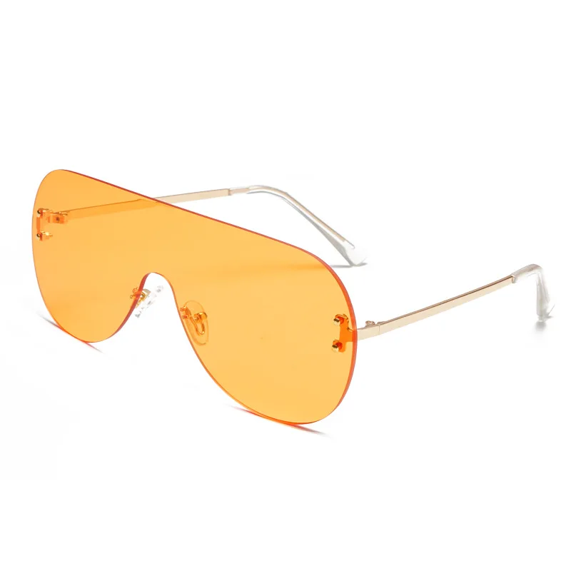 2021 New Fashion High Quality Unisex One Piece Lens Oversized Sunglasses