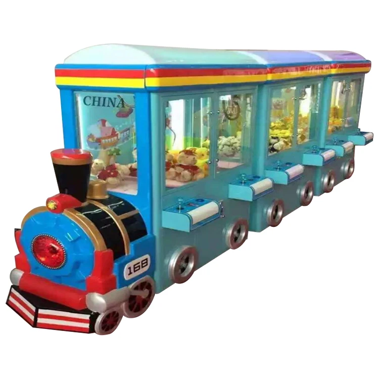 6 Player Train Claw Crane Game Machine For Shopping Machine|Amusement Coin Operated Kids Calw Toy Gift Game Machine For Sale