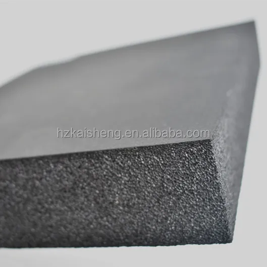 nbr/pvc closed cell black rubber foam insulation