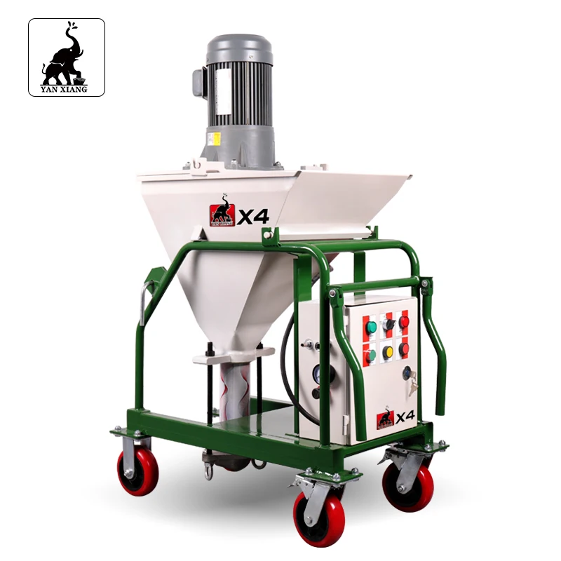 Worm pump cement mortar spray machines with flow 14L/min