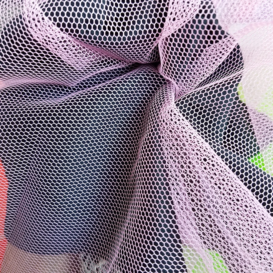 Wholesale Stocking 50D Hard Pannier Tulle Mesh Fabric for Dress Lining