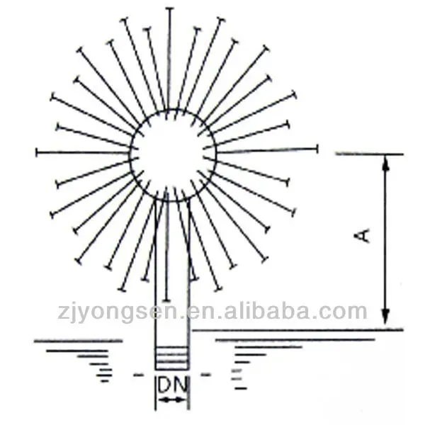 Manufacturer Sales SS304 Dandelion Garden Fountain Nozzles 3'