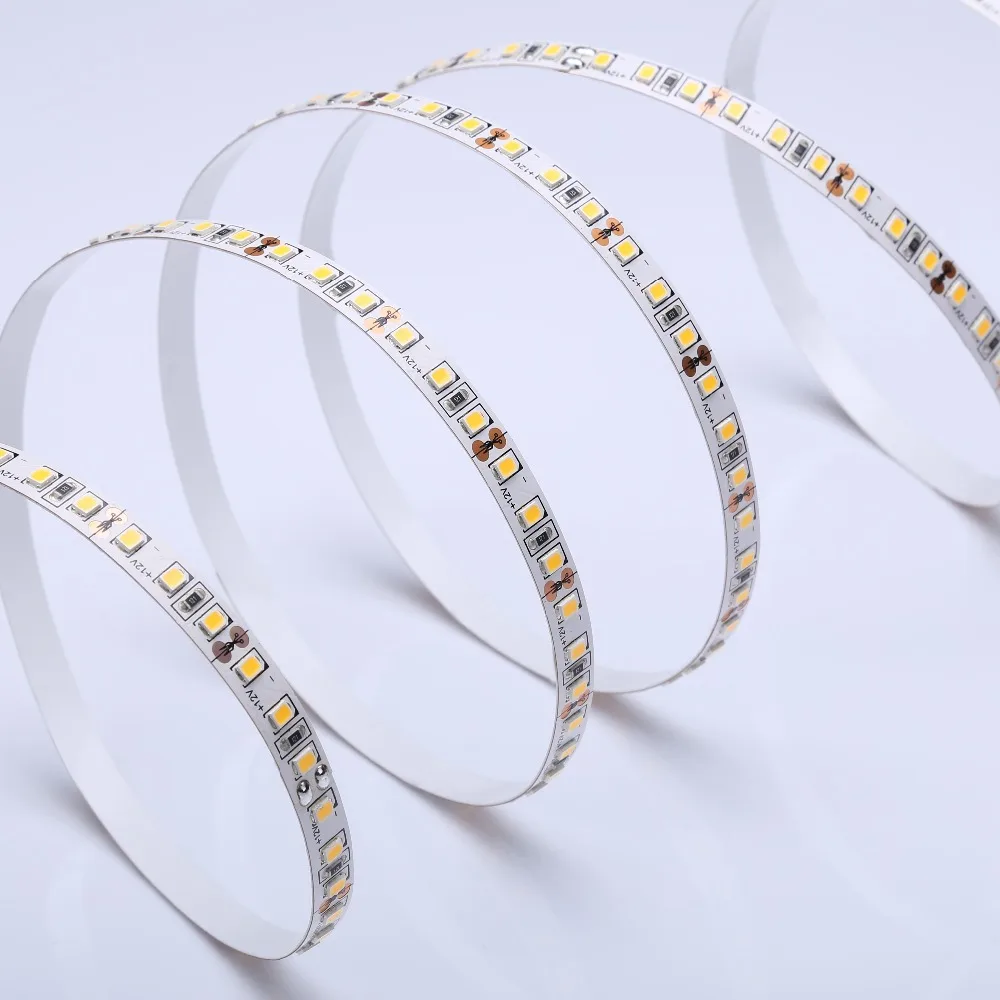 Hot Sale 100% Full Test CE FCC RoHS 12V 120led/m 16W Cool White lightbar 2835 IP20 bare board flex LEDstrip