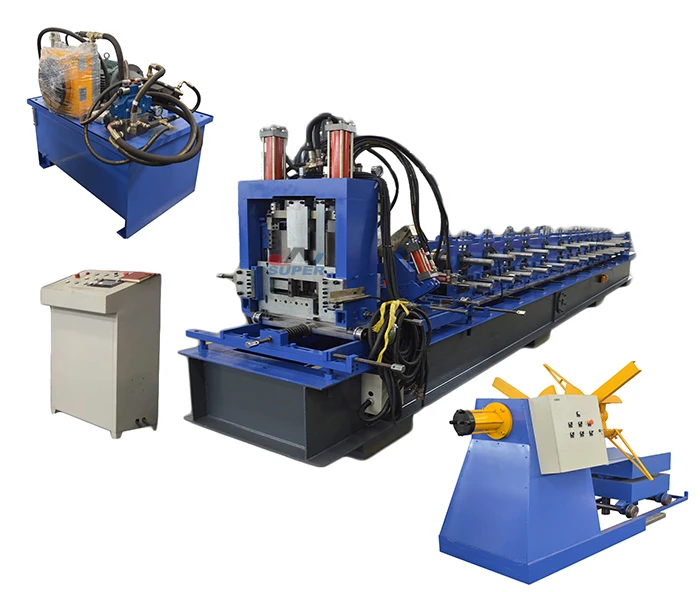
C&Z Purlin Design Roll Forming Machine For Steel Frame 
