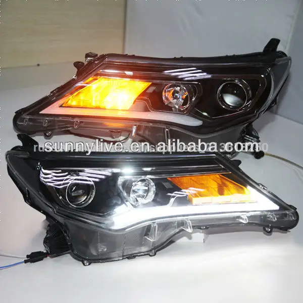 2013-2014 год rav4 привели полосы фары с би ксенон проектор л. д.