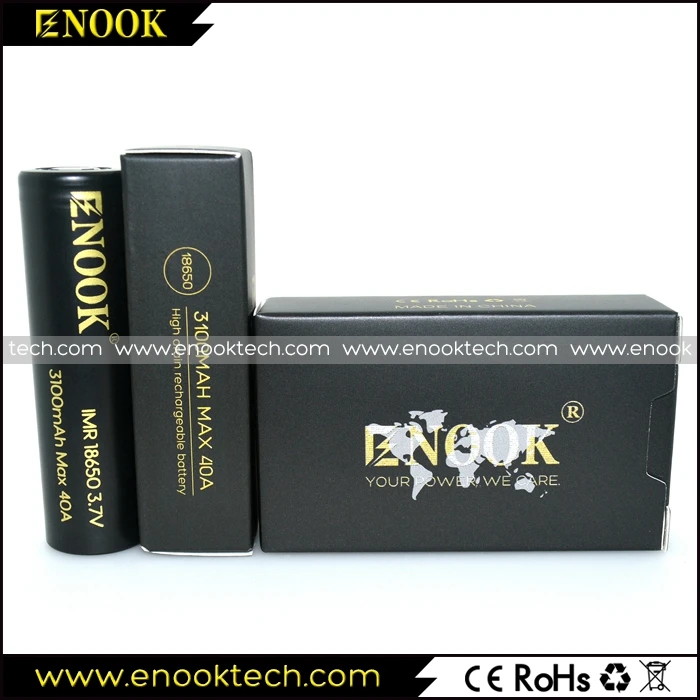 ENOOK 18650 3100mAh 40A rechargeable li-ion polymer battery