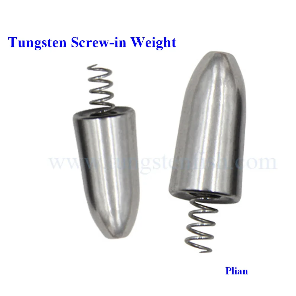 New products Tungsten Fishing Sinkers Tungsten Screw-In Weights