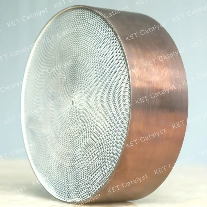 KET precious metal catalyst with metallic substrate for wood stove emission control