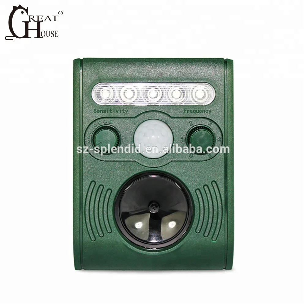 
GH-191B Solar Ultrasonic animal control dog cat repeller 