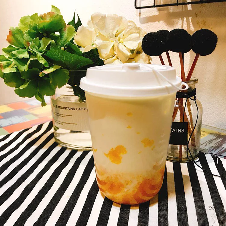 500ml U shape Disposable Takeaway Plastic Clear PET Cup
