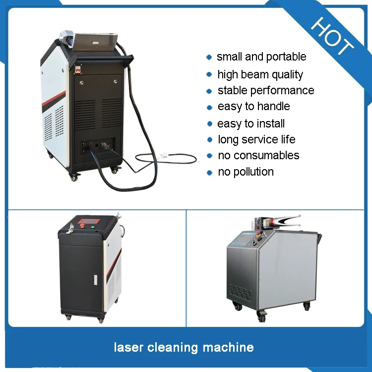 100W Raycus Fiber Laser Cleaning Machine Metal Rust Removal Machine With Ce