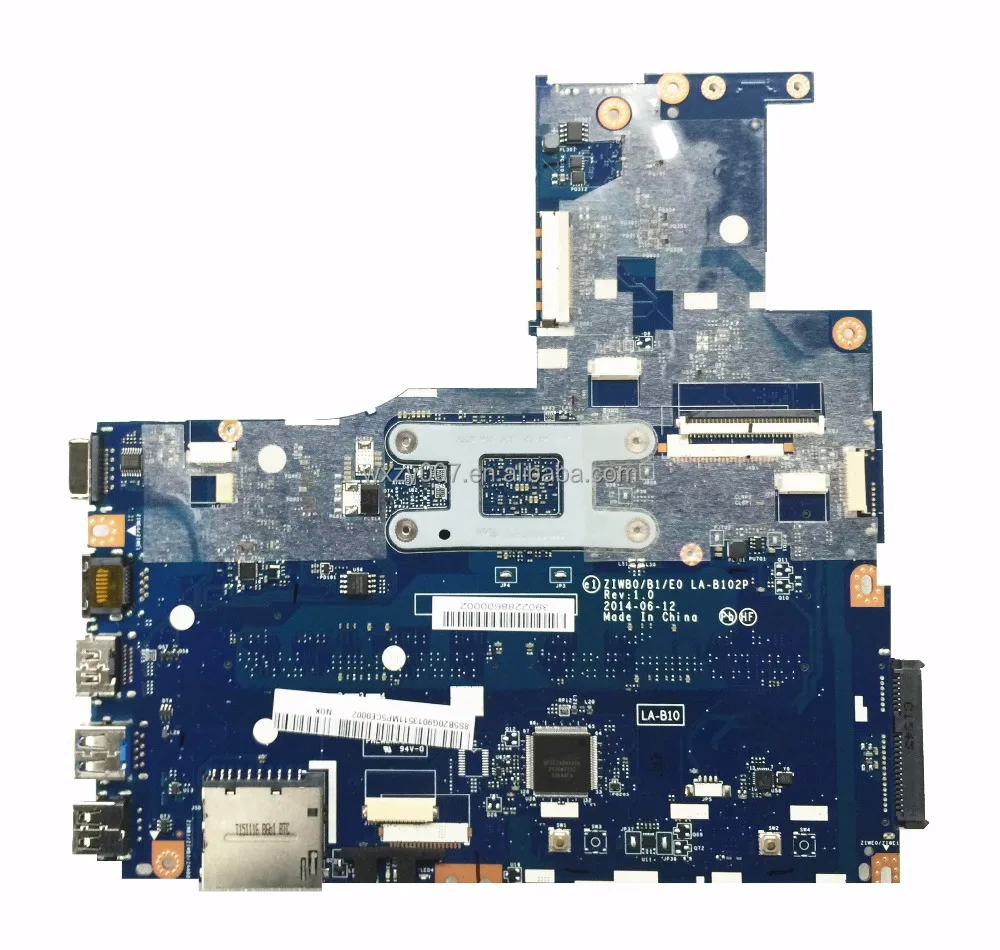 For Lenovo B50-30 Laptop Motherboard ZIWB0/B1/E0 LA-B102P With SR1YW N3540 CPU DDR3L