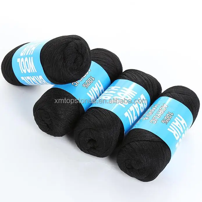 High quality 100% colorful polypropylene/pp thread yarn 70g for Africa market wig hair