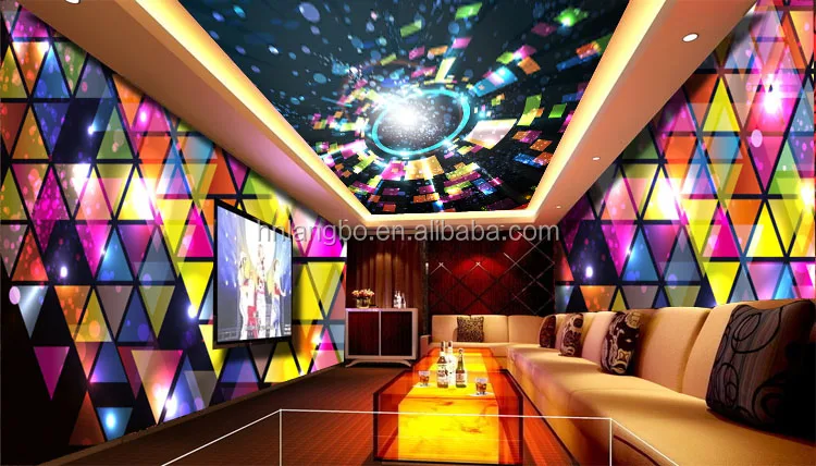 wallpaper dealers KTV karaoke bar entertainment mural decoration wallpaper