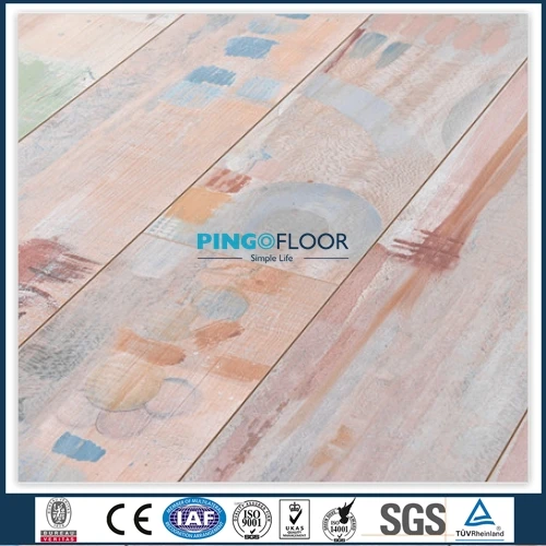 PINGO Pink Color Laminate Flooring